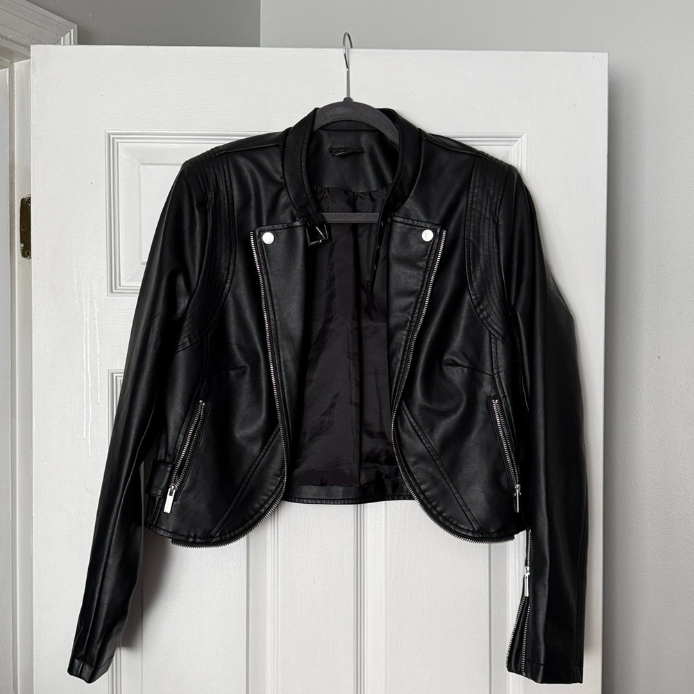 City Chic Black Leather Jacket
